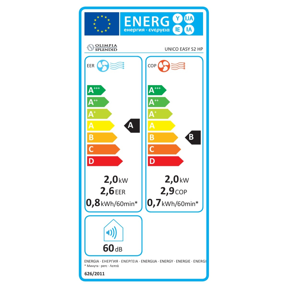 Klimatizace Olimpia Splendid Unico EASY S2 HP