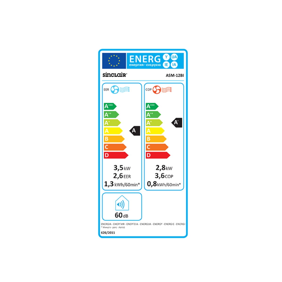 Klimatizace Sinclair ASM-12BI Klimatizace Sinclair ASM-12BI