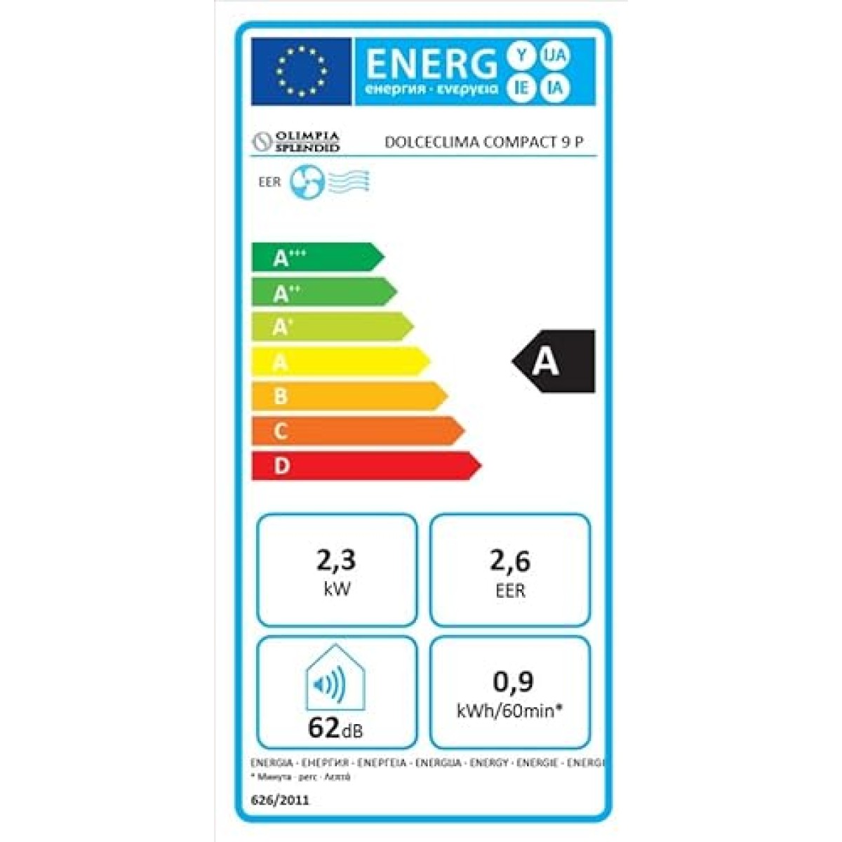 Mobilní klimatizace Olimpia Splendid Compact 9P