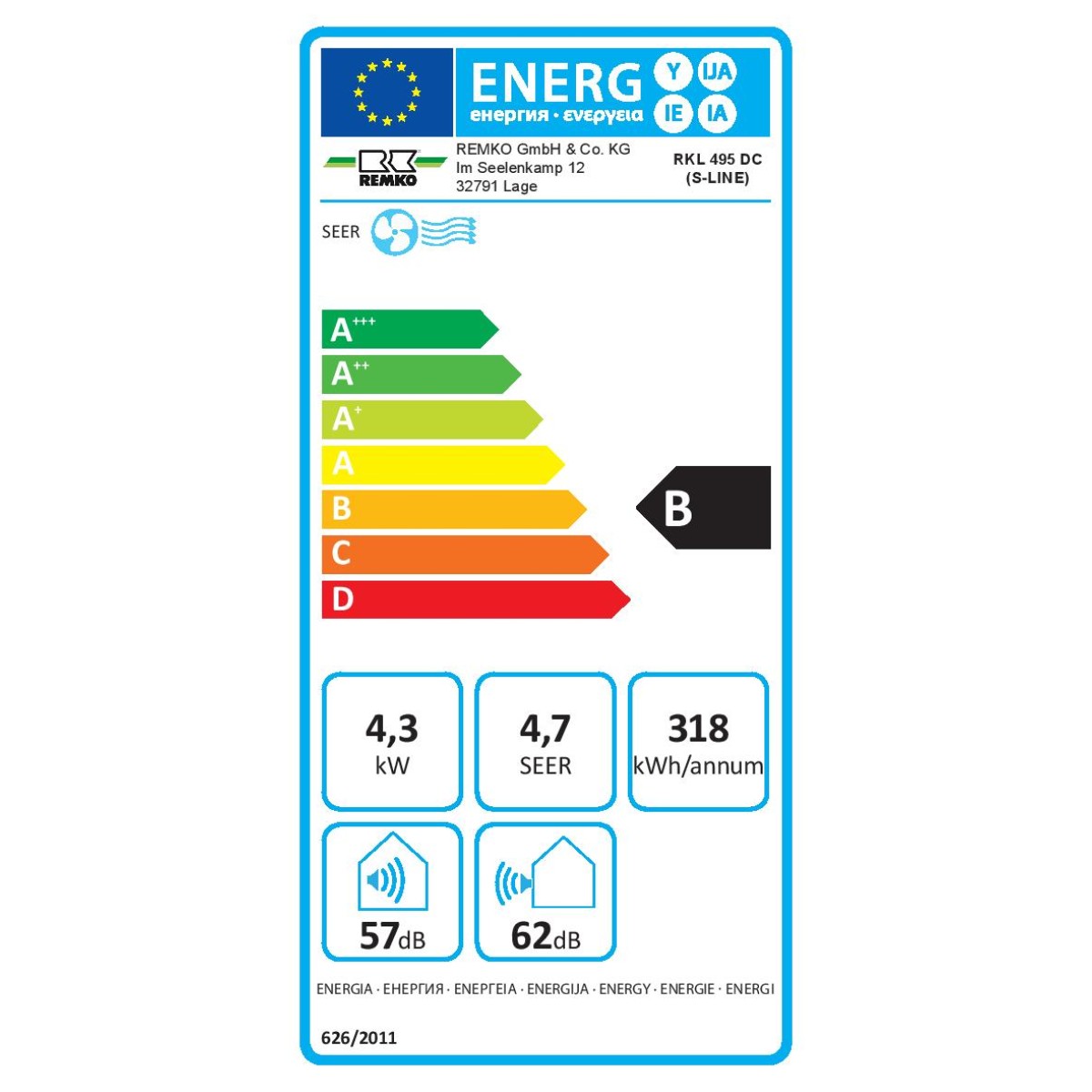 Mobilní klimatizace REMKO RKL495 DC bílá