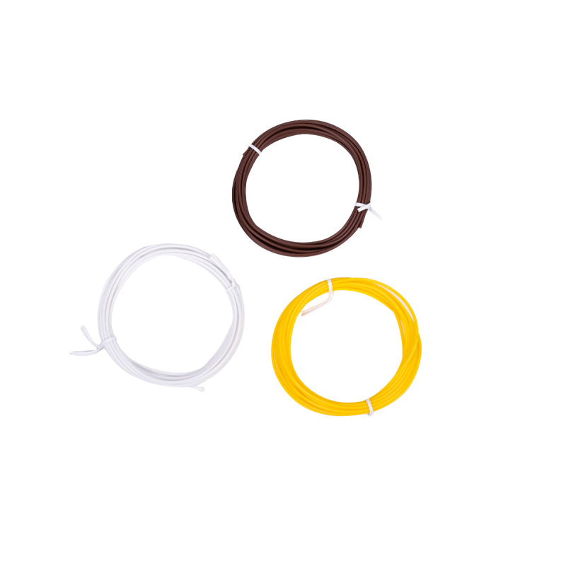 Náhradní filamenty AERIUM pro 3D Pera 1,75 mm PCL 3 metry x 3 barvy