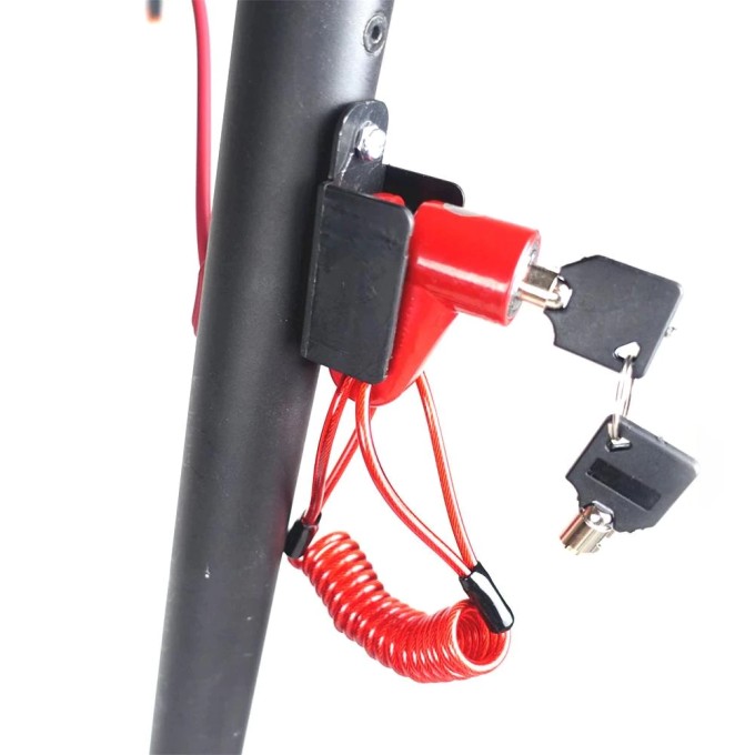 Zámek na koloběžku AERIUM DL mini červený