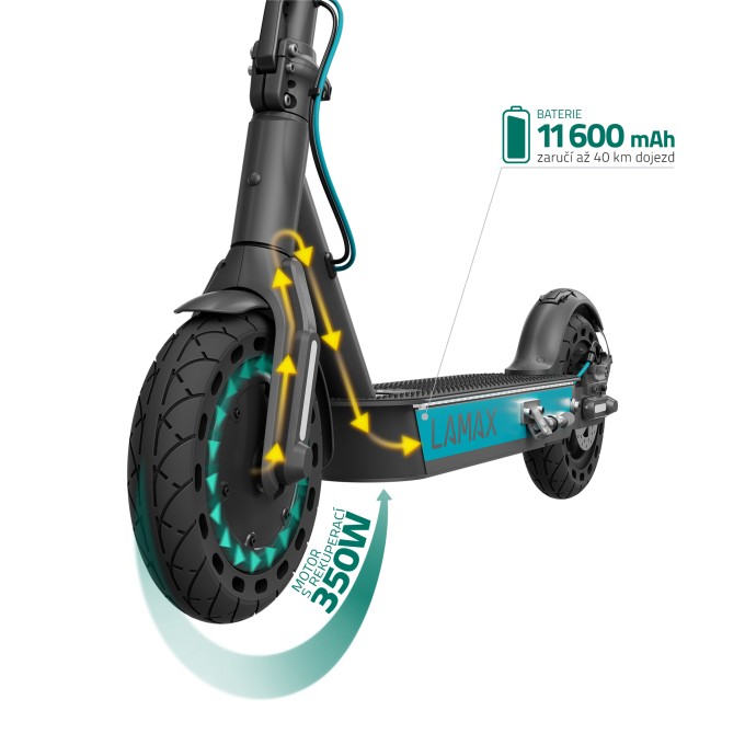 Elektrokoloběžka LAMAX E-Scooter S11600 černá