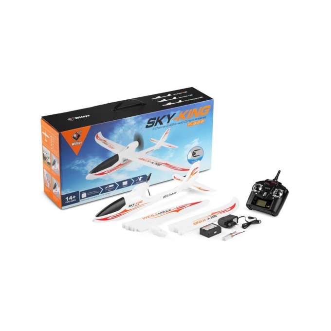 RC letadlo S-IDEE SKY-KING červená