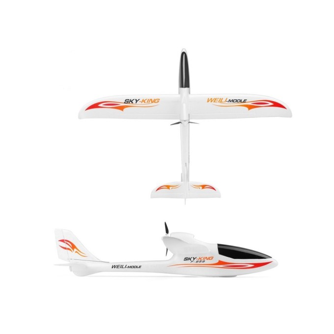 RC letadlo S-IDEE SKY-KING červená