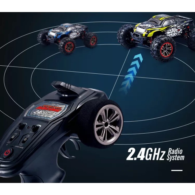 Terénní RC auto AERIUM HOSHI SPEED (1:10) modré - 2 baterie