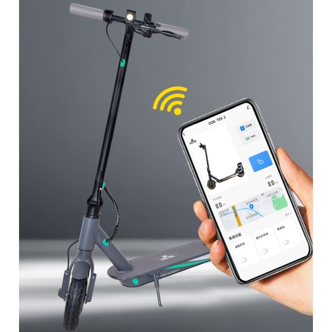 Elektrokoloběžka AERIUM T350 PRO modrá - rozbaleno