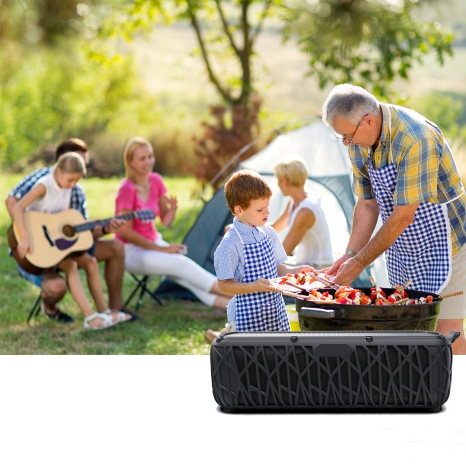 Přenosný Bluetooth reproduktor s powerbankou AERIUM S5000 Solar Outdoor