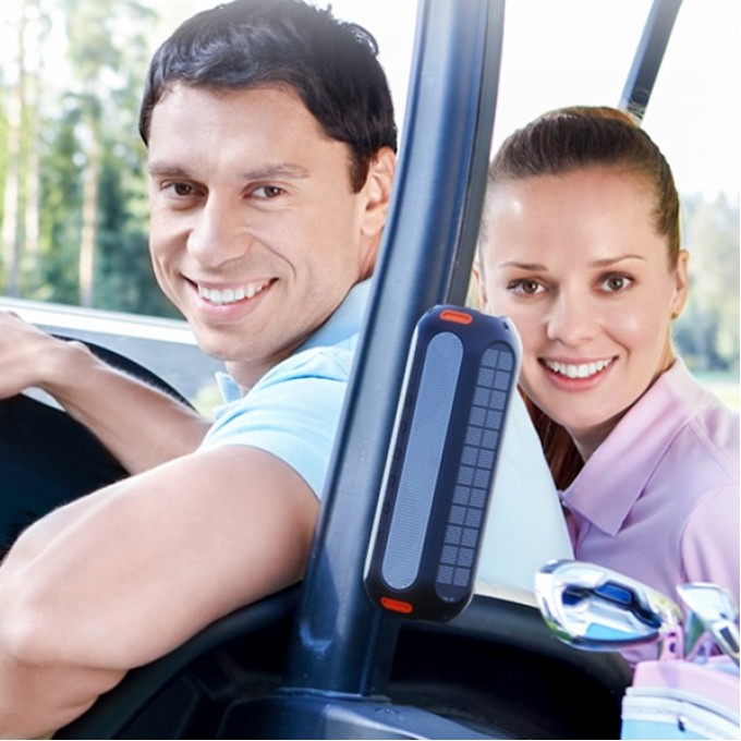 Přenosný Bluetooth reproduktor se solárním panelem AERIUM T5000 LED TWS