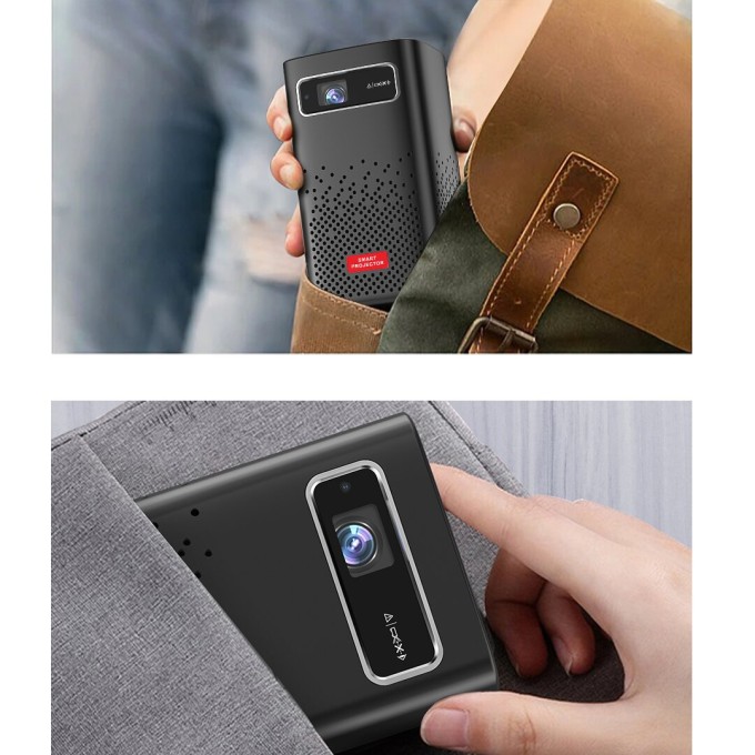 Mini přenosný projektor s baterií AERIUM P8000 DLP Wi-Fi Super Bass - rozbaleno