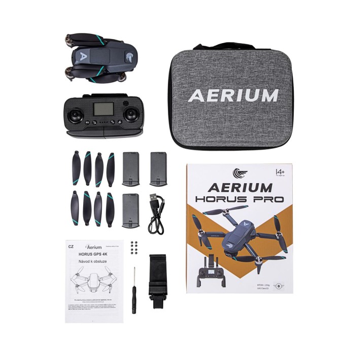Dron AERIUM HORUS PRO GPS 4K - 3 baterie