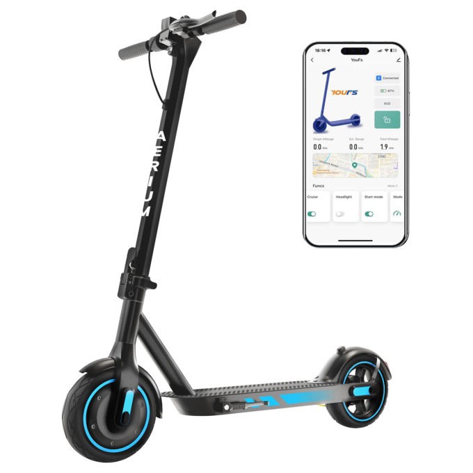 Elektrokoloběžka AERIUM MaxRide T500 modrá - zánovní