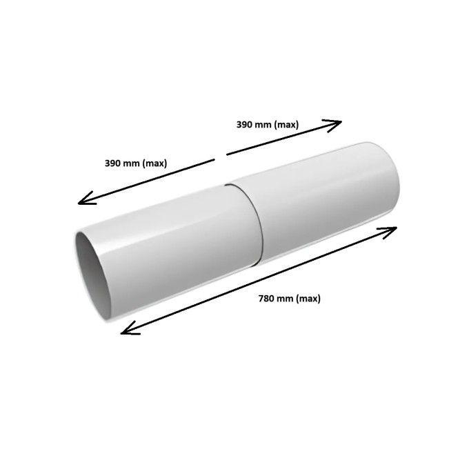 Prodlužovací trubka pro decentrální rekuperaci FreshPair+ C60P/H60P