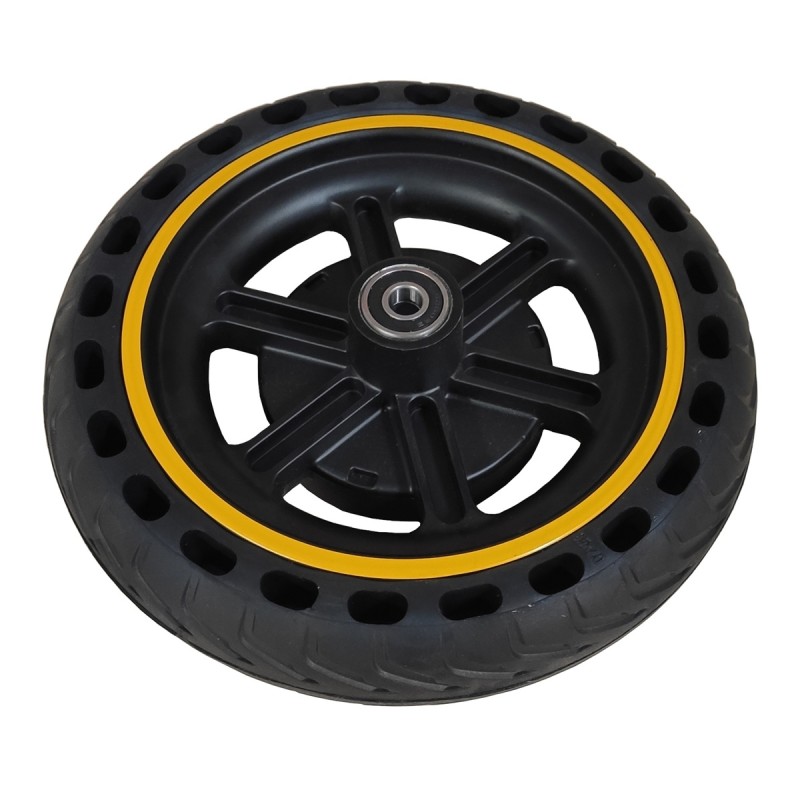 Náhradní zadní kolo žlutá barva pro koloběžku AERIUM T350 černá