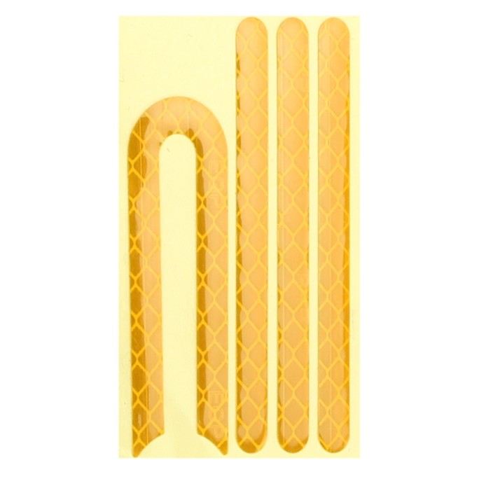 Sada náhradních samolepicích odrazek pro elektrokoloběžky žlutá barva