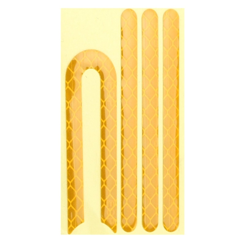 Sada náhradních samolepicích odrazek pro elektrokoloběžky žlutá barva