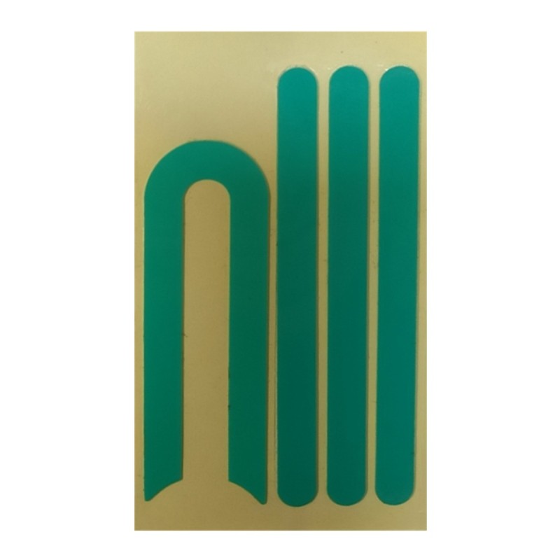 Sada náhradních samolepicích odrazek pro elektrokoloběžky světle modrá barva