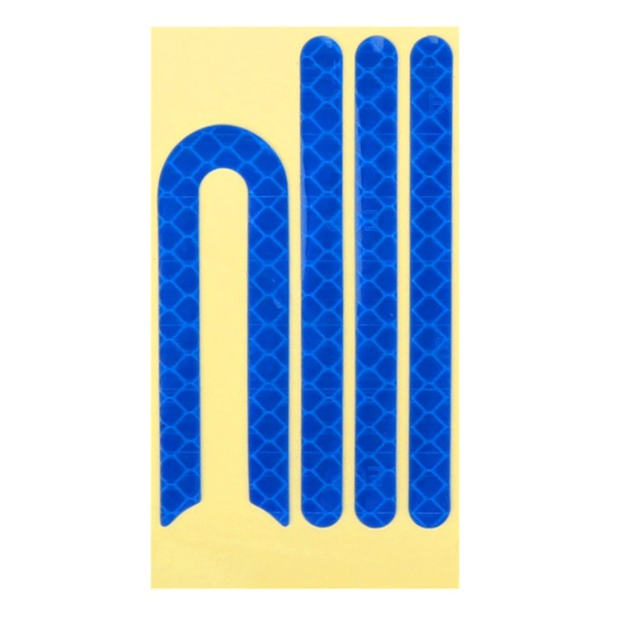 Sada náhradních samolepicích odrazek pro elektrokoloběžky tmavě modrá barva