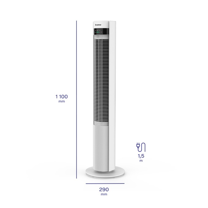Sloupový ventilátor AERIUM SilentTower IonWIFI AF500