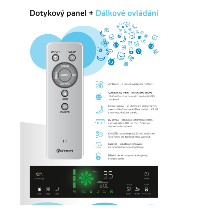 Čistička vzduchu Rohnson R-9600 PURE AIR