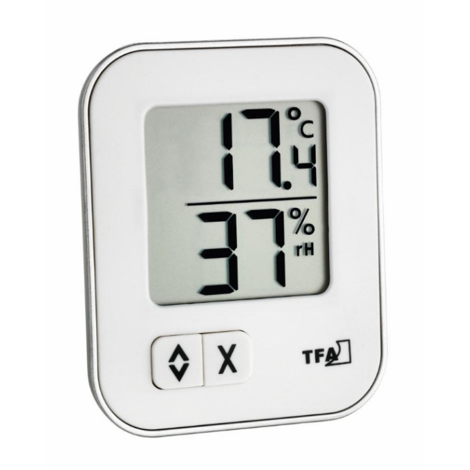 Digitální teploměr s vlhkoměrem TFA 30.5026.02 MOXX - bílý