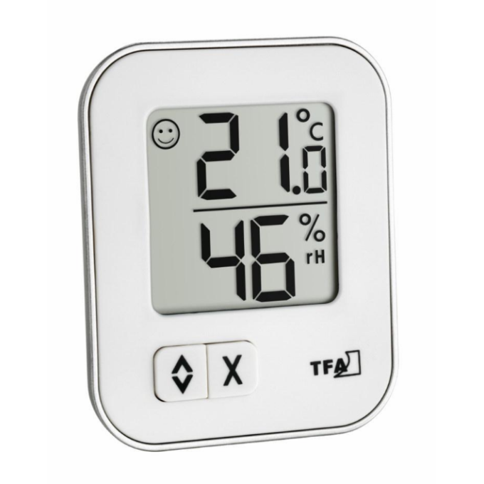 Digitální teploměr s vlhkoměrem TFA 30.5026.02 MOXX - bílý