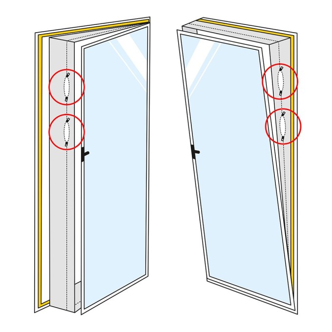 Izolace do balkónových dveří pro mobilní klimatizace
