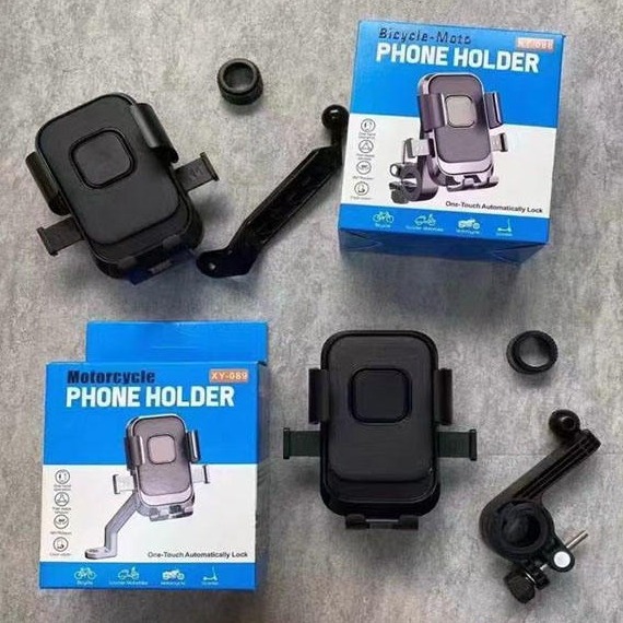 Držák na mobilní telefon pro elektrokoloběžky, jízdní kola a motocykly