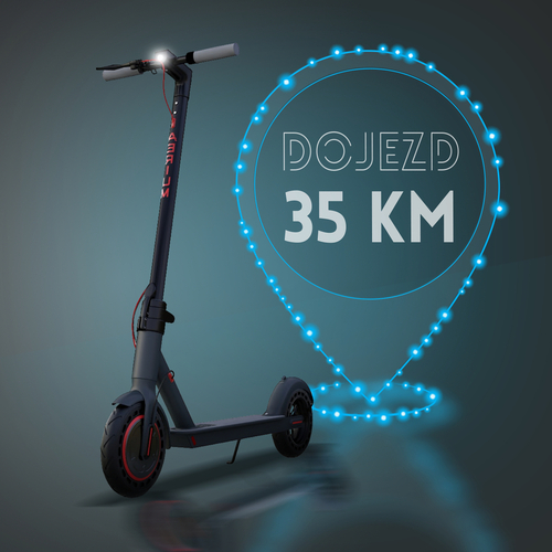 Elektrokoloběžka AERIUM AOVO PRO Dojezd