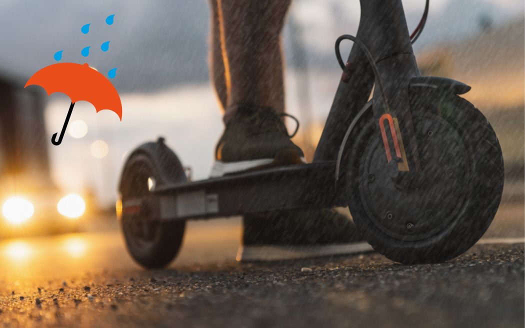 elektrokoloběžka v de&scaron;ti