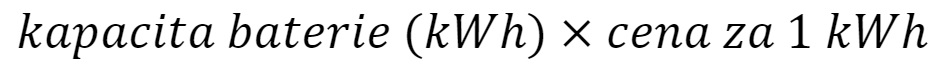 vzorec cena nabit&iacute; elektrokoloběžky